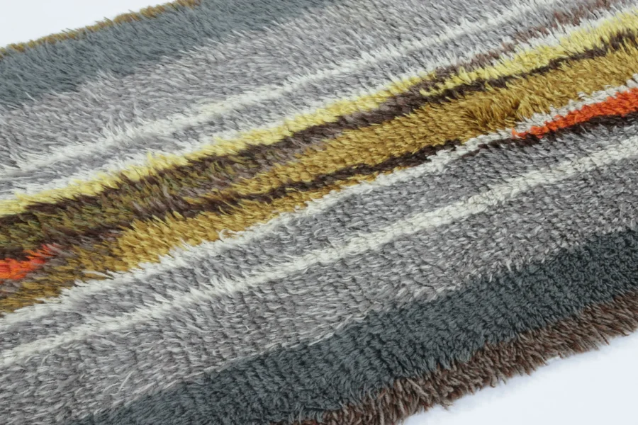 Vintage Swedish Rya Rug