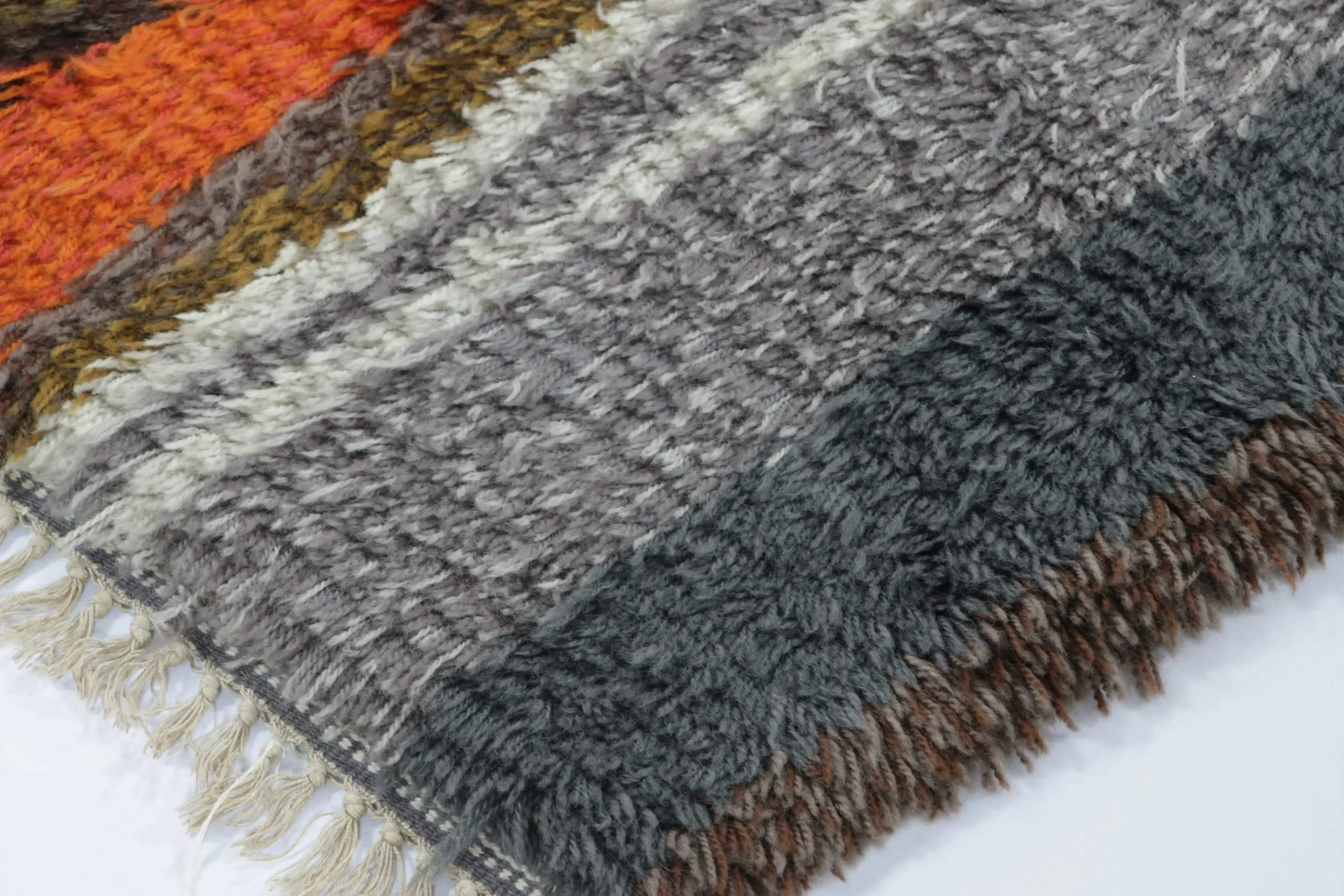 Vintage Swedish Rya Rug
