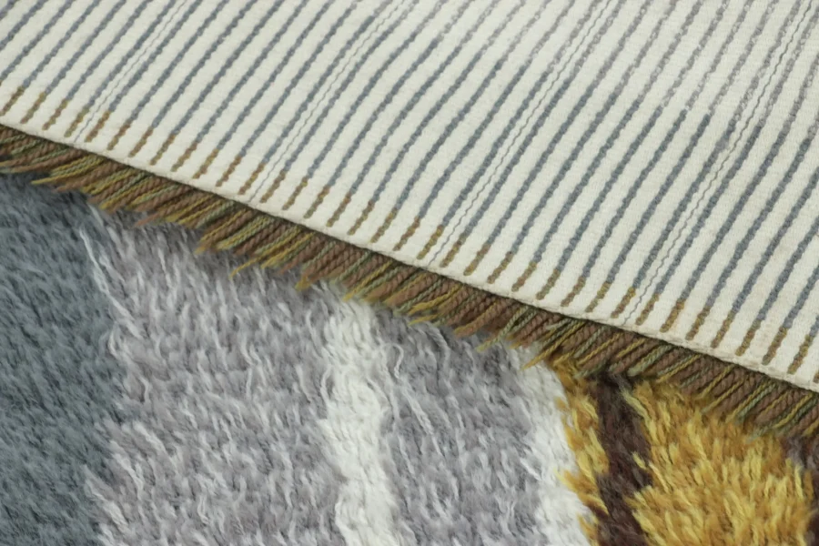 Vintage Swedish Rya Rug