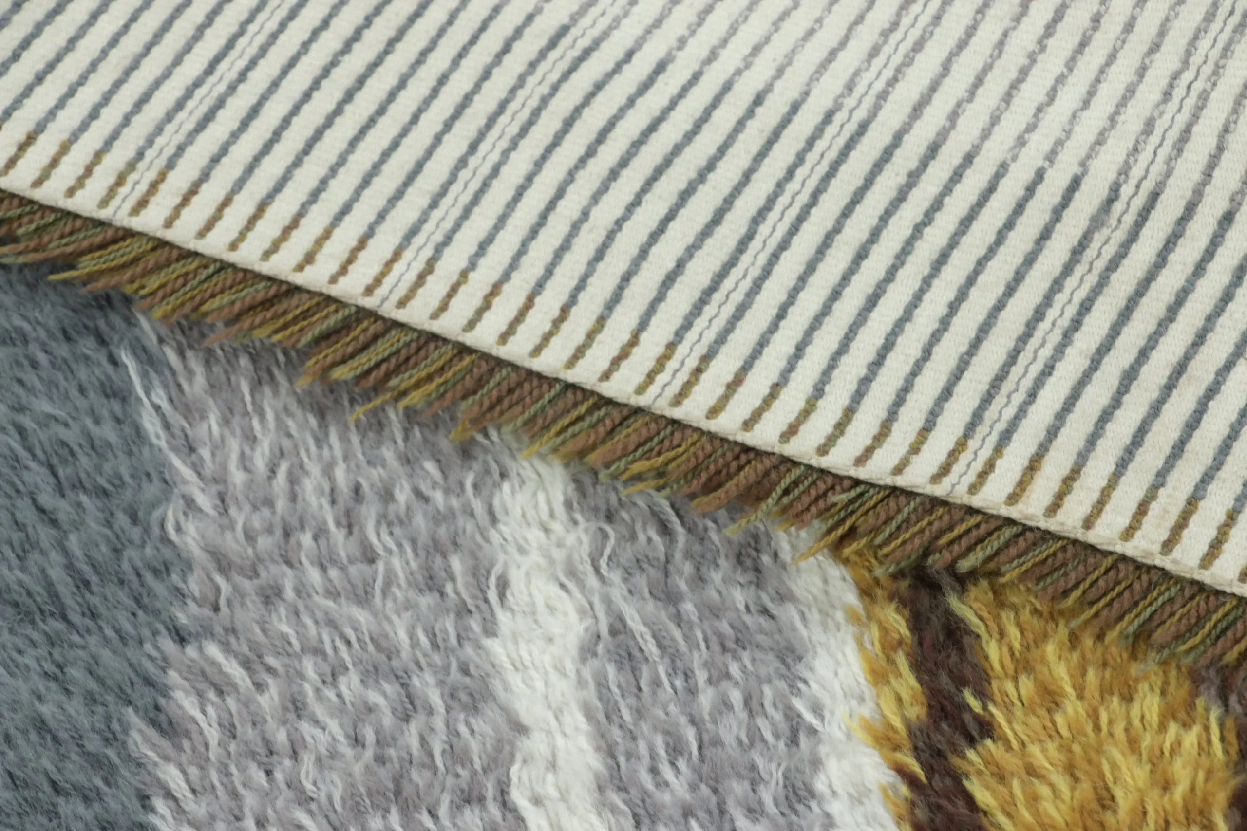Vintage Swedish Rya Rug