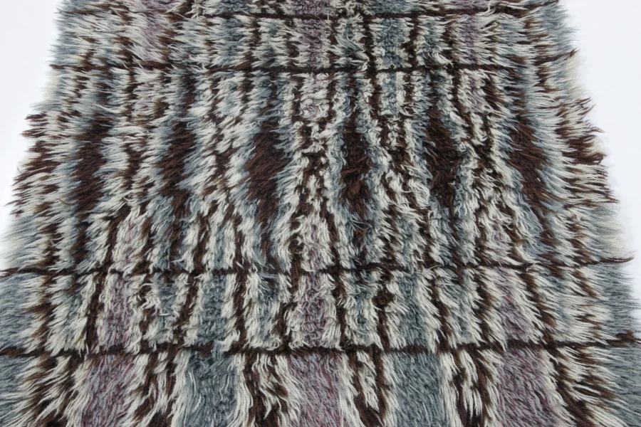 Vintage Swedish Rya Rug