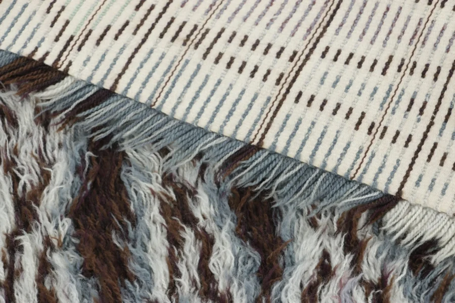 Vintage Swedish Rya Rug