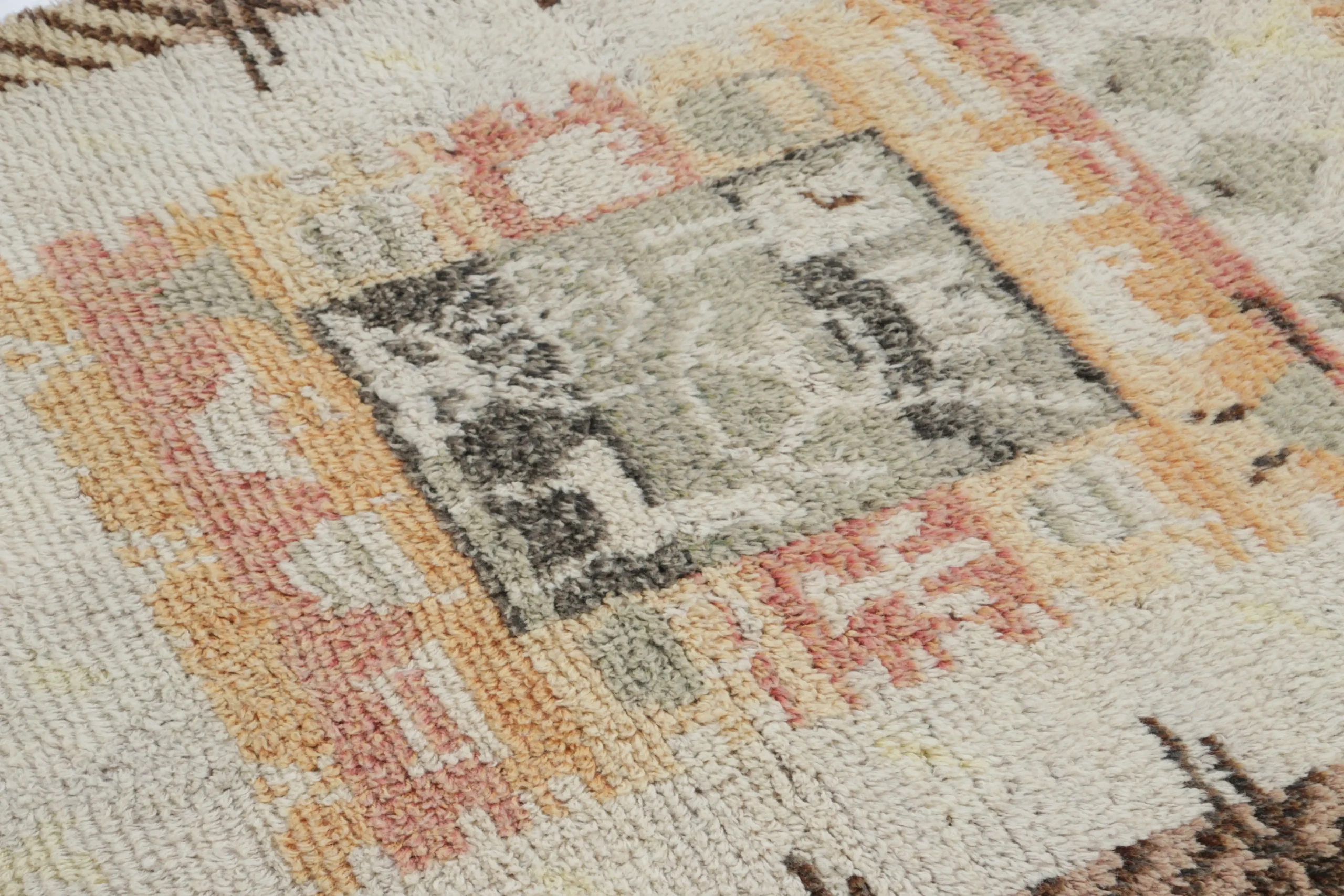 Vintage Swedish Rya Rug