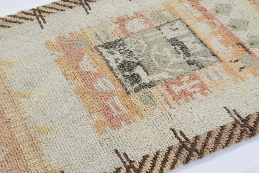 Vintage Swedish Rya Rug