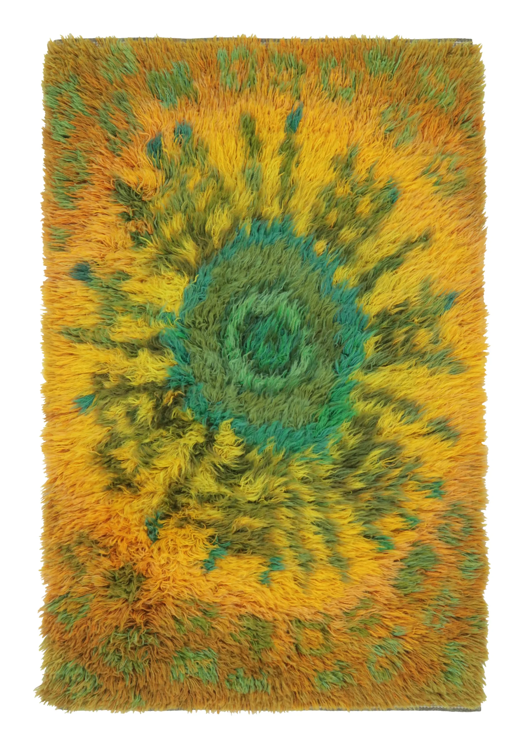 Vintage Swedish Rya Rug