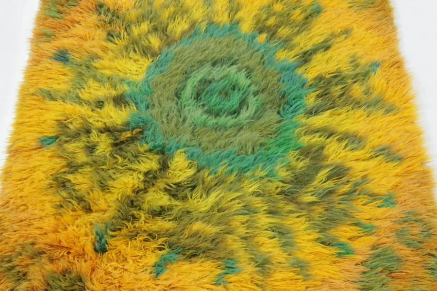 Vintage Swedish Rya Rug
