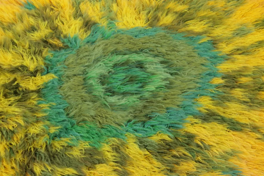 Vintage Swedish Rya Rug