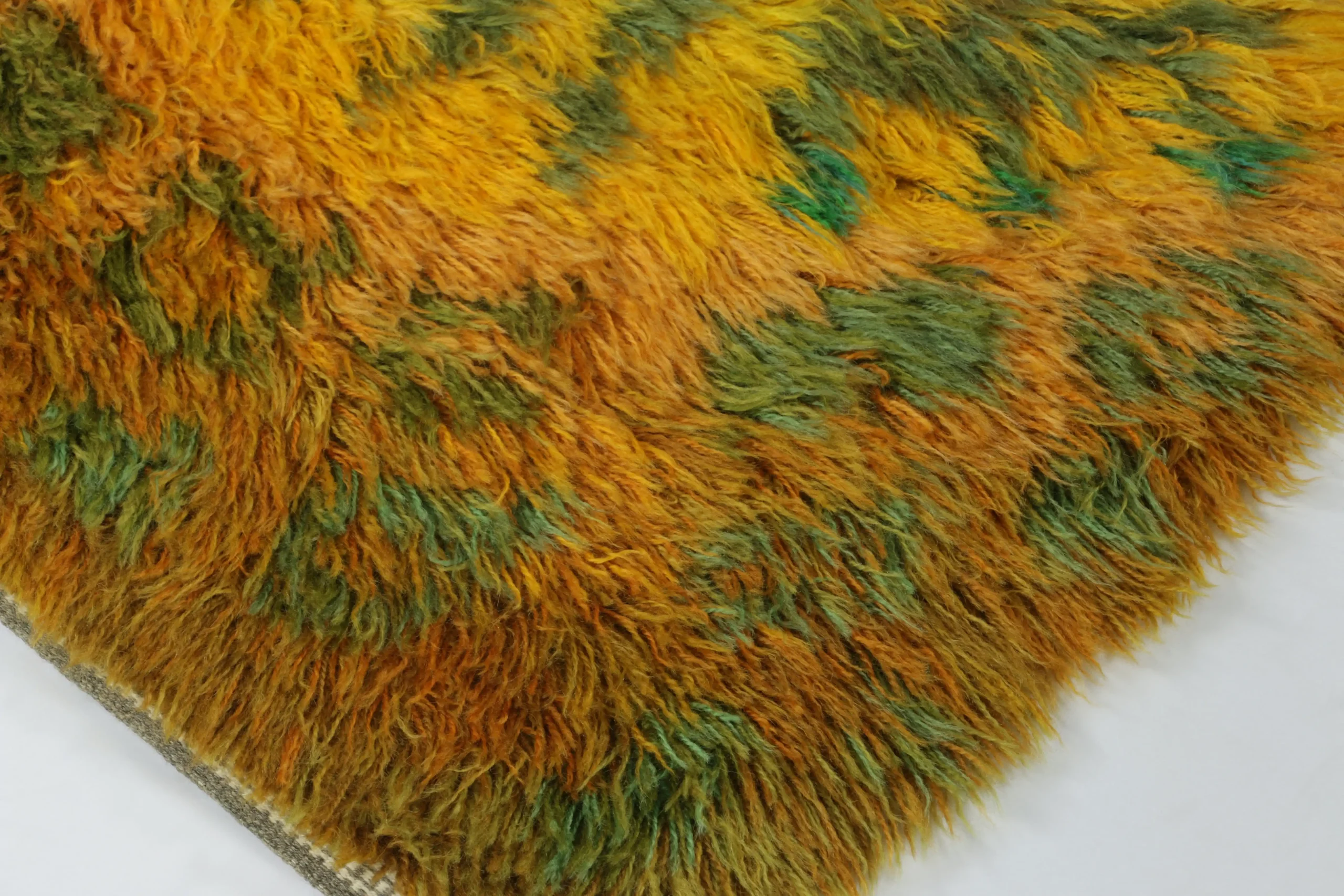 Vintage Swedish Rya Rug