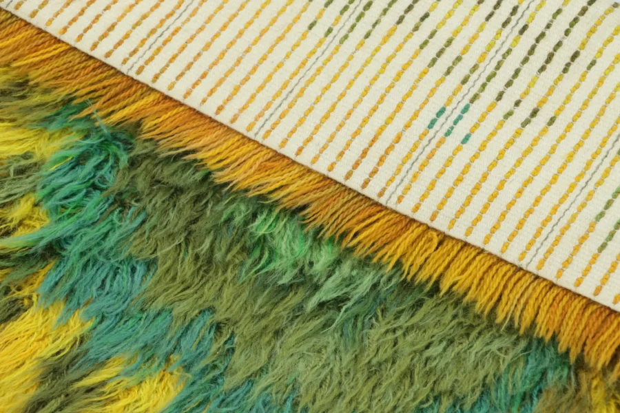 Vintage Swedish Rya Rug