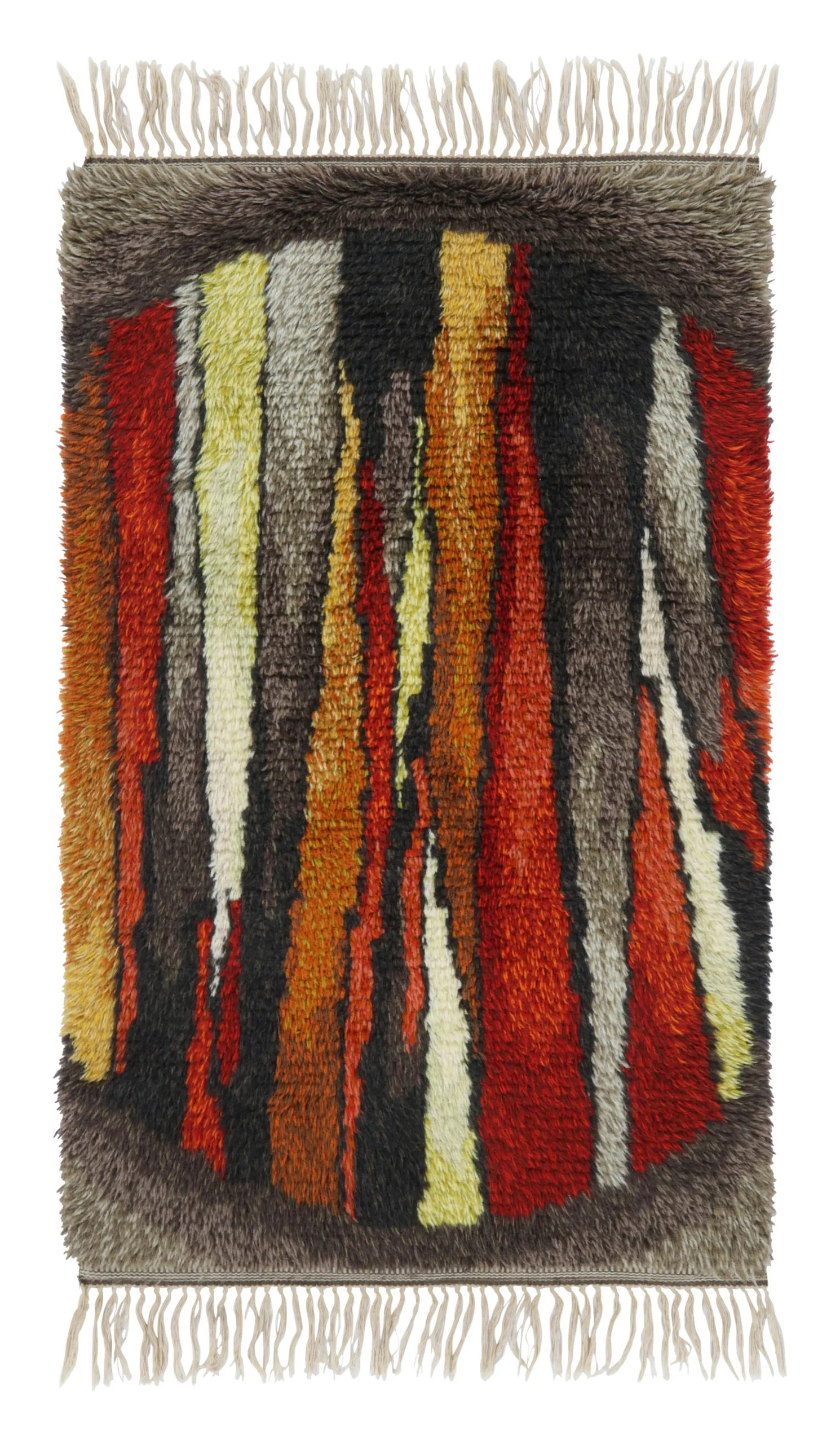 Vintage Swedish Rya Rug