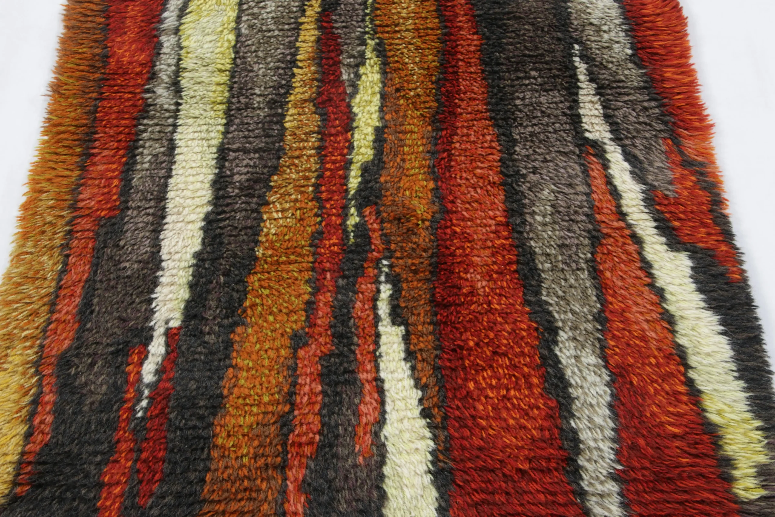 Vintage Swedish Rya Rug