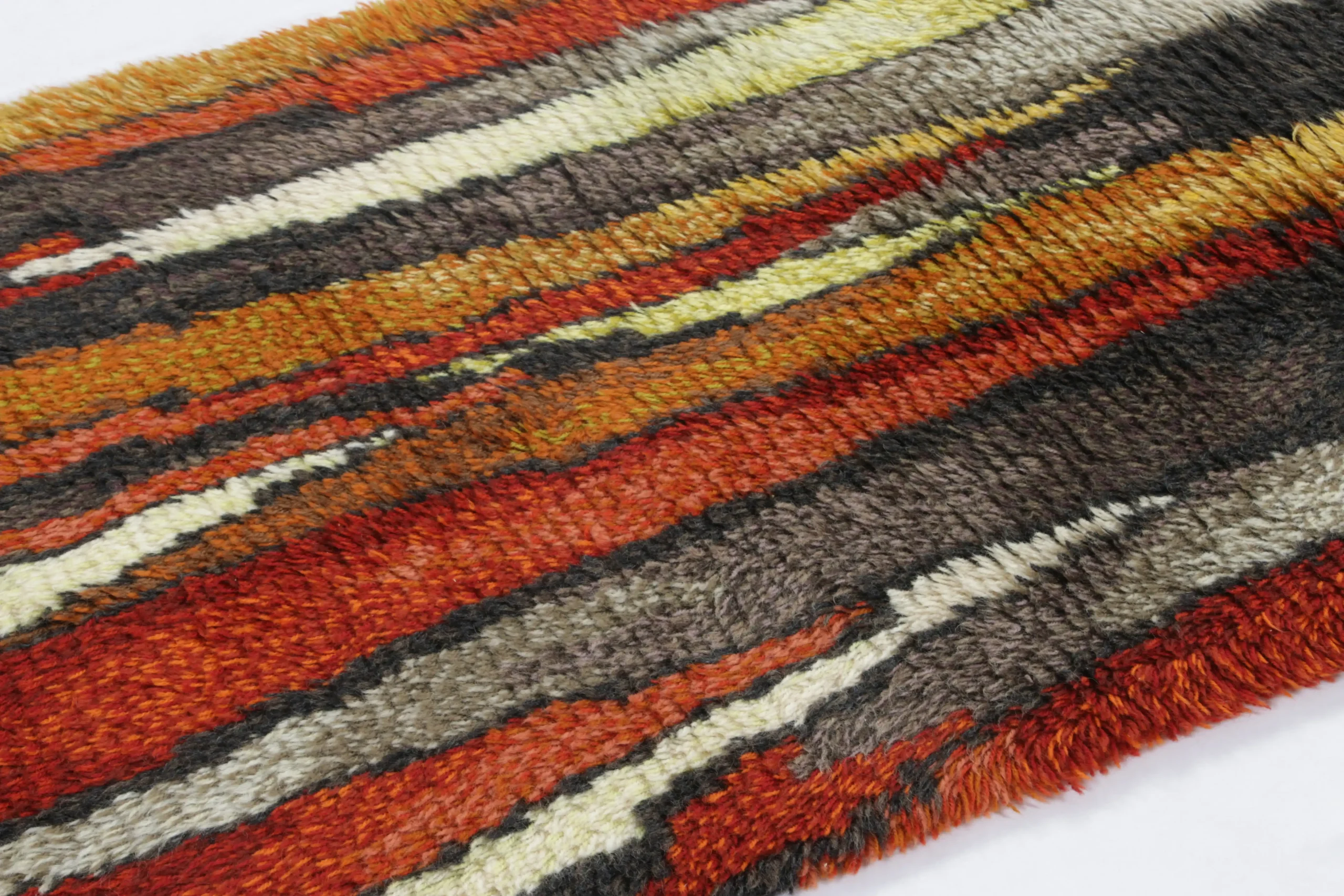 Vintage Swedish Rya Rug