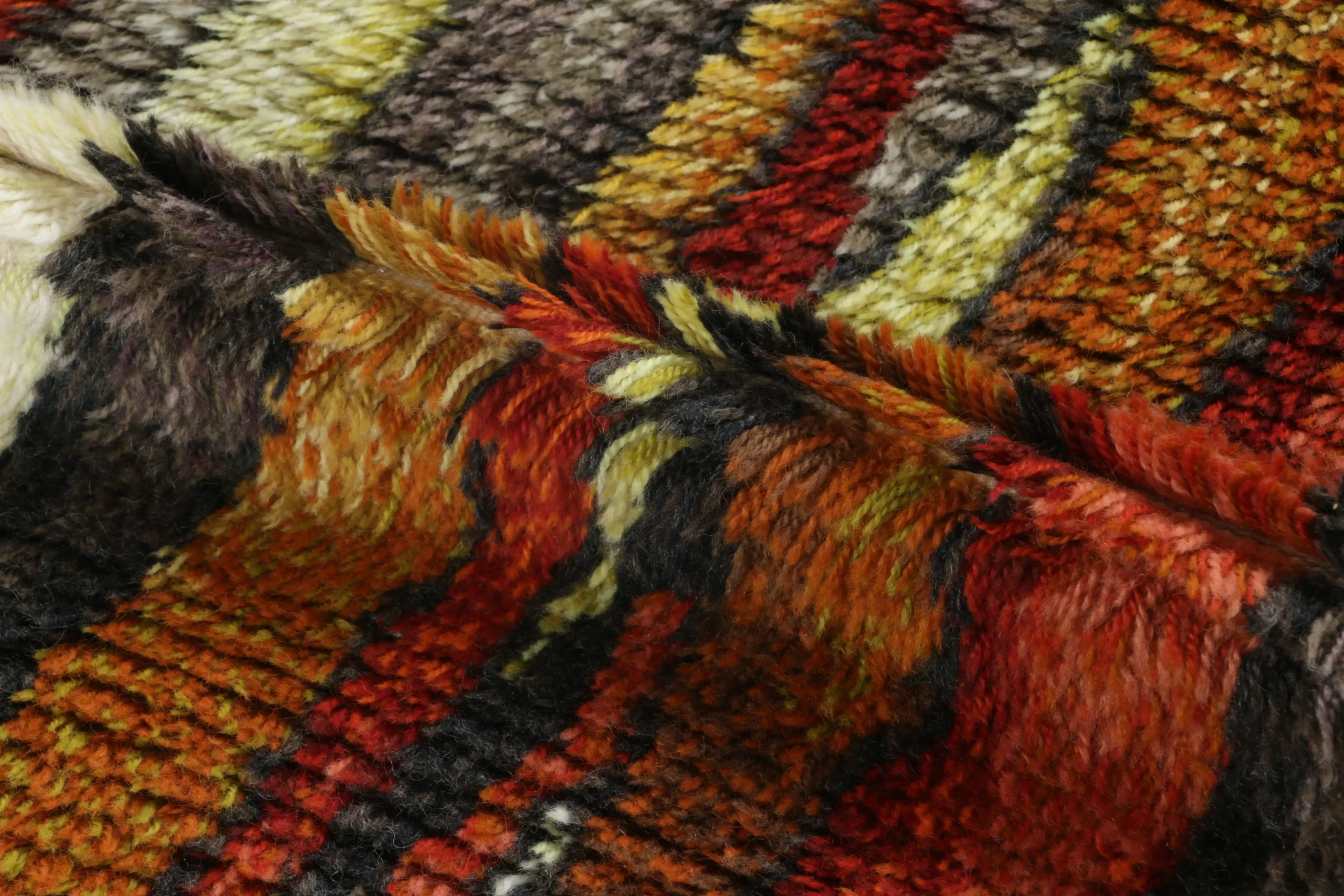 Vintage Swedish Rya Rug