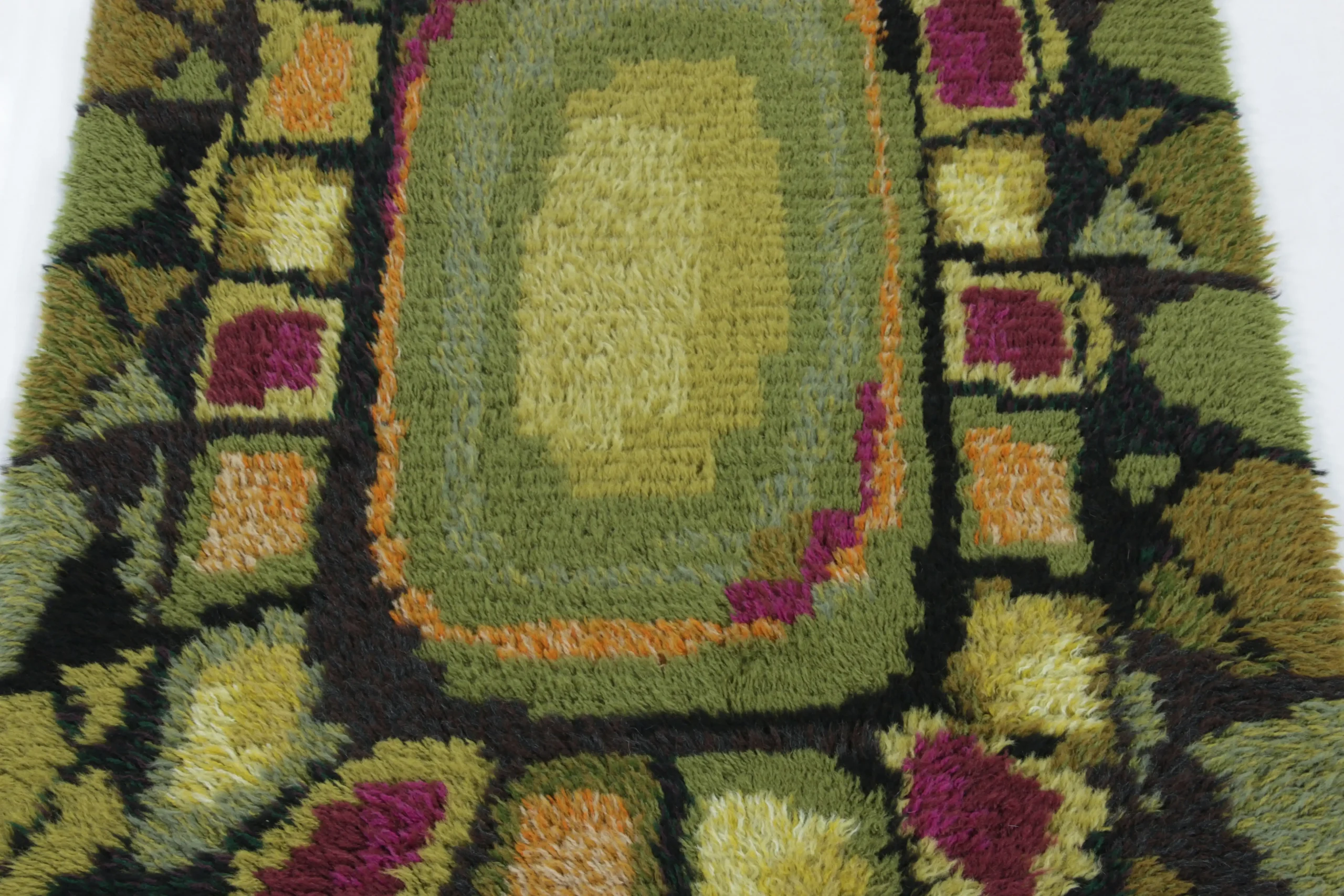 Vintage Swedish Rya Rug