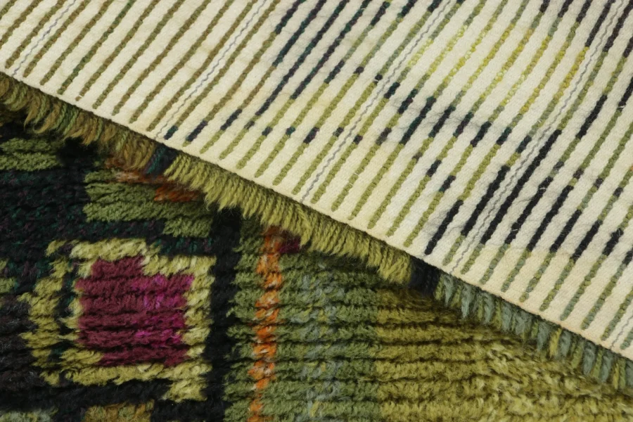 Vintage Swedish Rya Rug