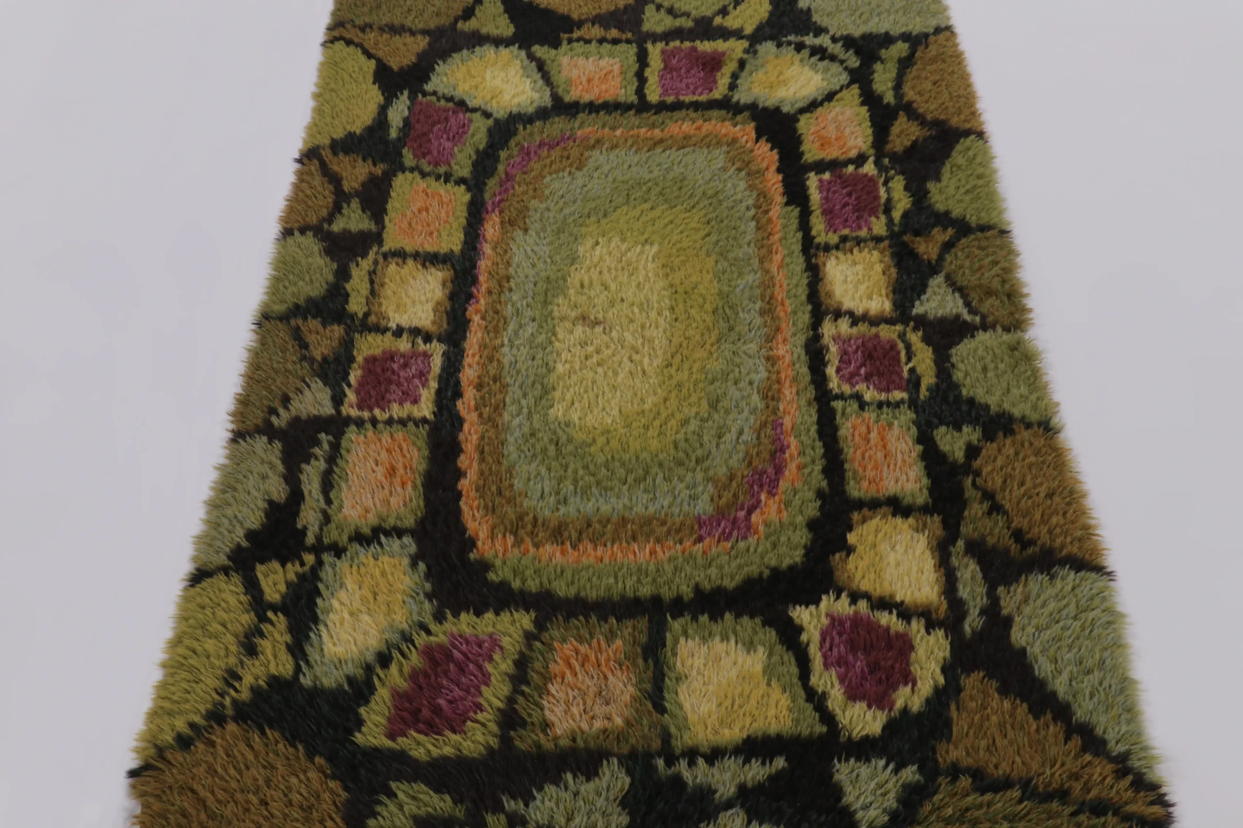 Vintage Swedish Rya Runner Rug