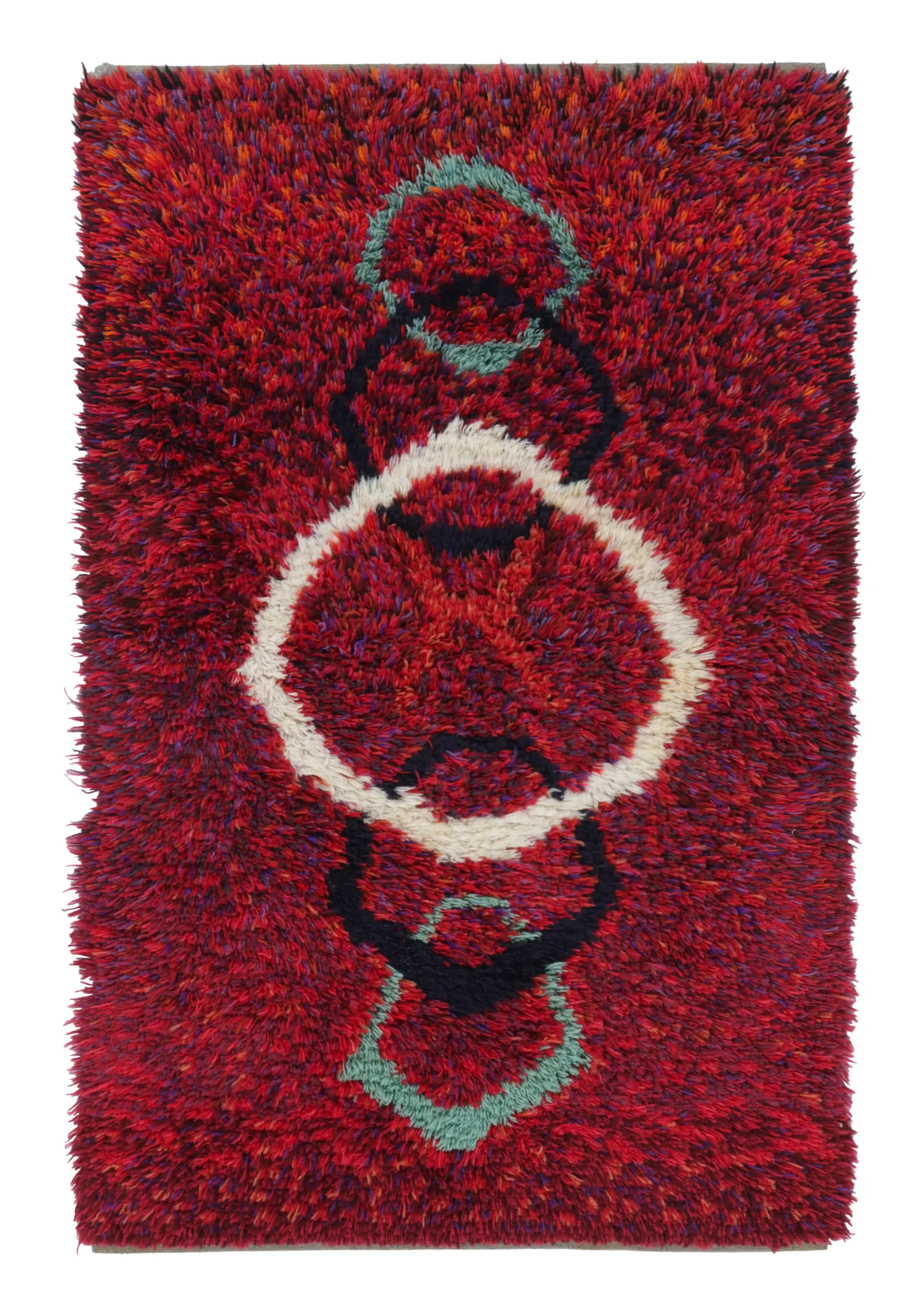 Vintage Swedish Rya Rug