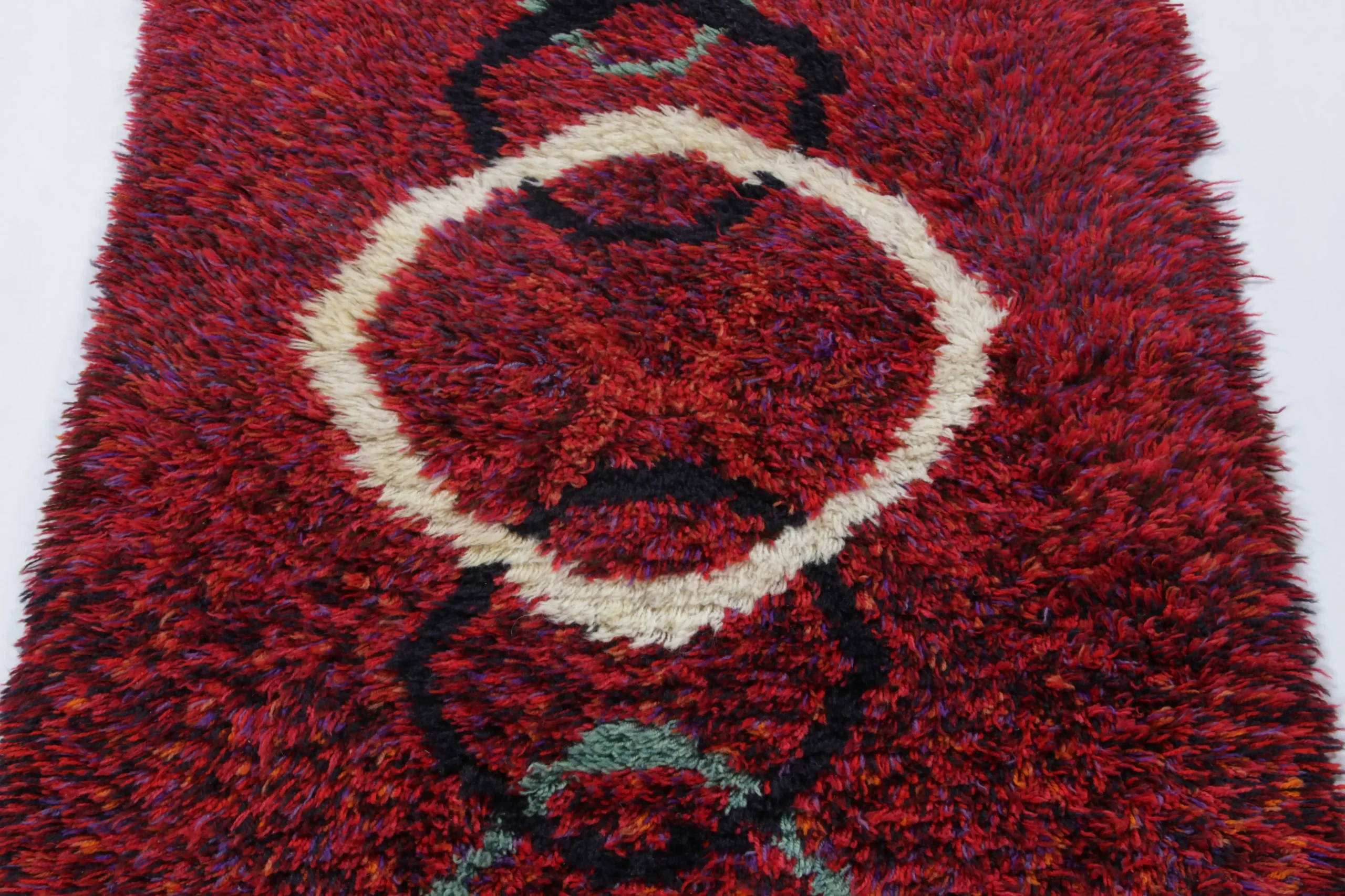Vintage Swedish Rya Rug