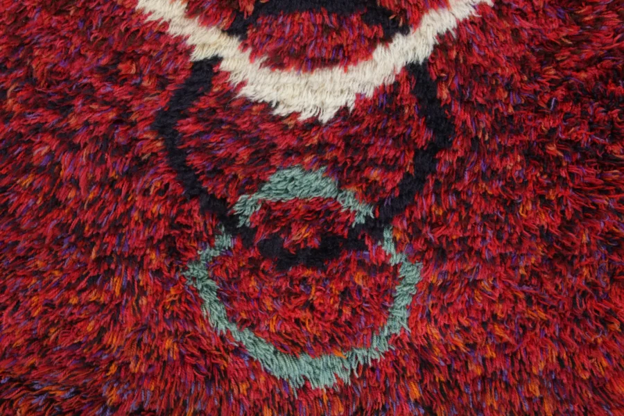 Vintage Swedish Rya Rug