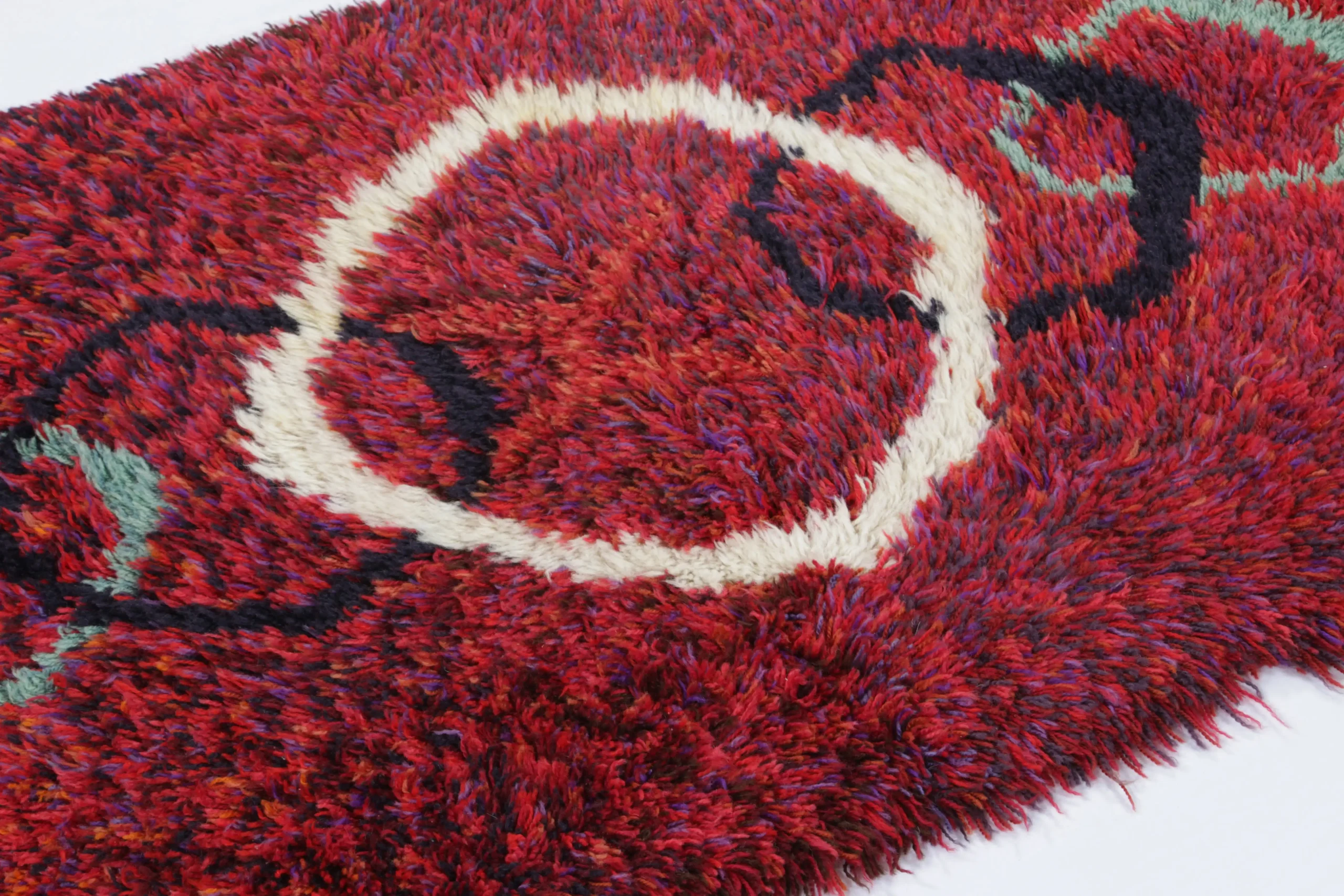 Vintage Swedish Rya Rug