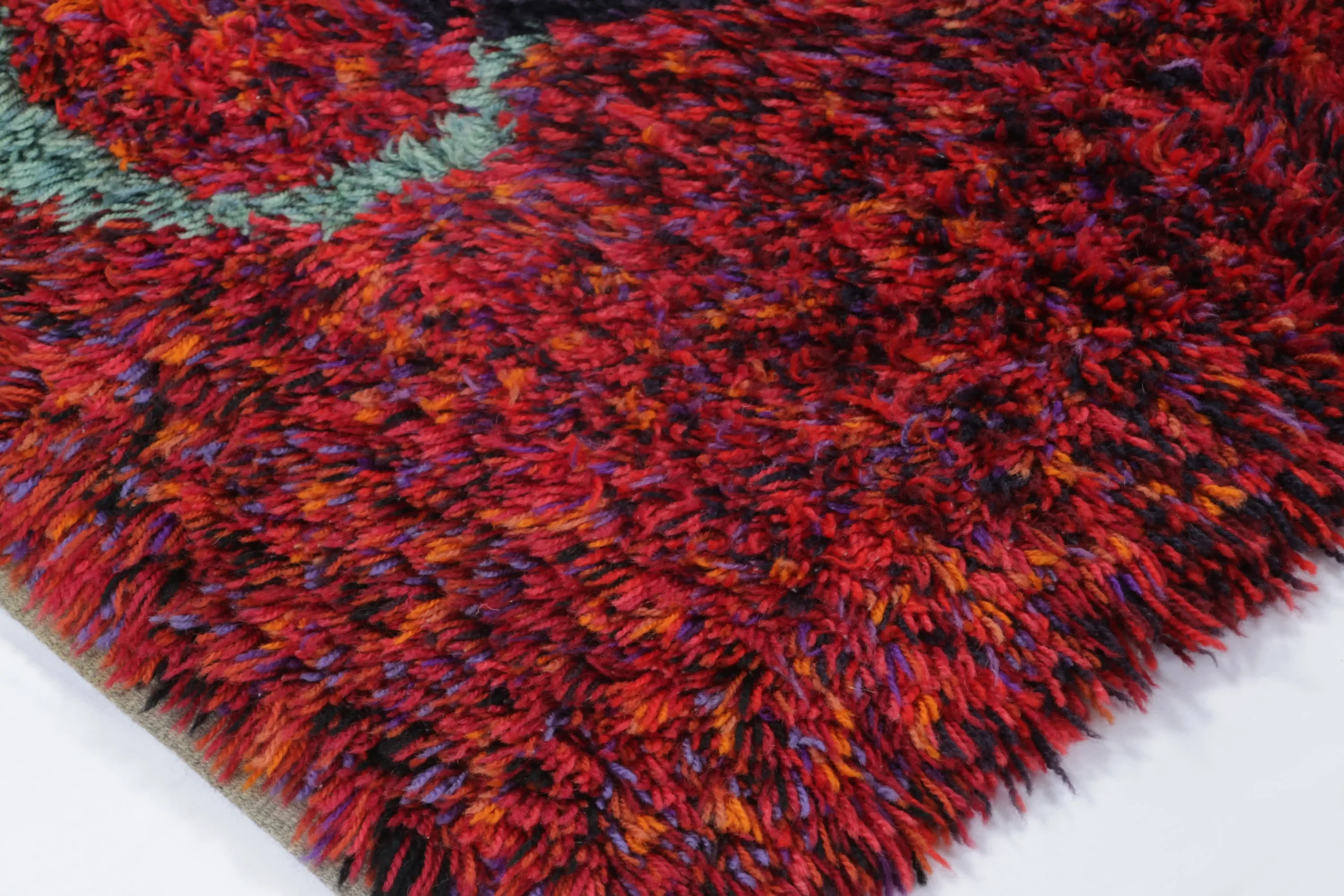 Vintage Swedish Rya Rug