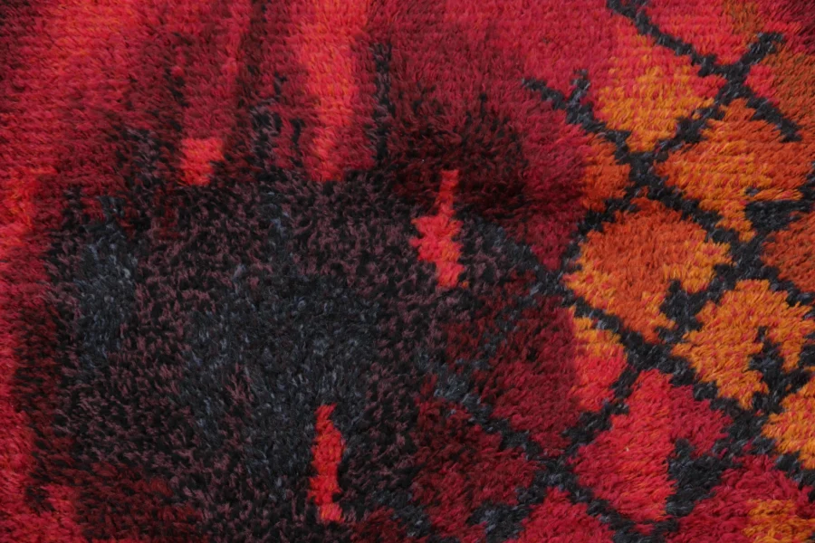 Vintage Swedish Rya Rug