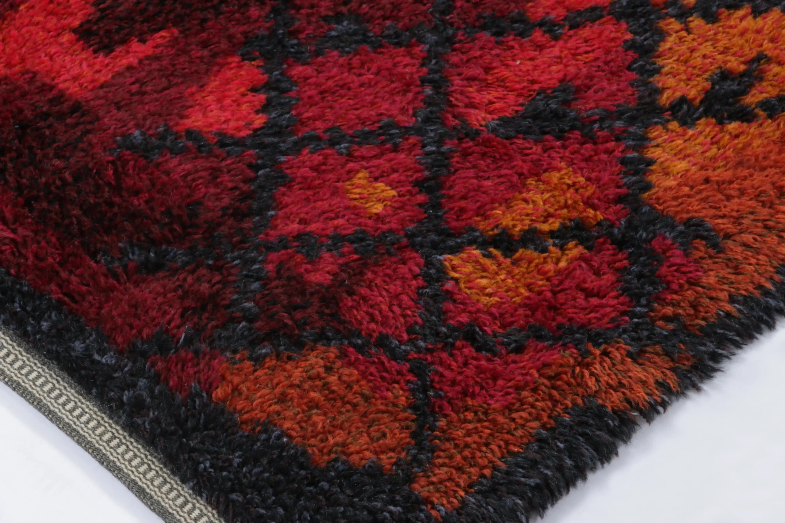 Vintage Swedish Rya Rug