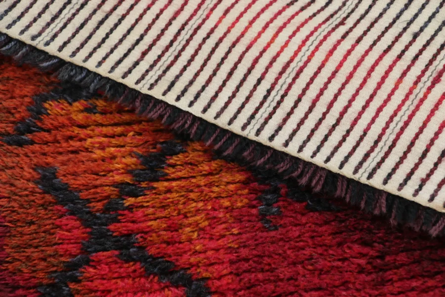 Vintage Swedish Rya Rug