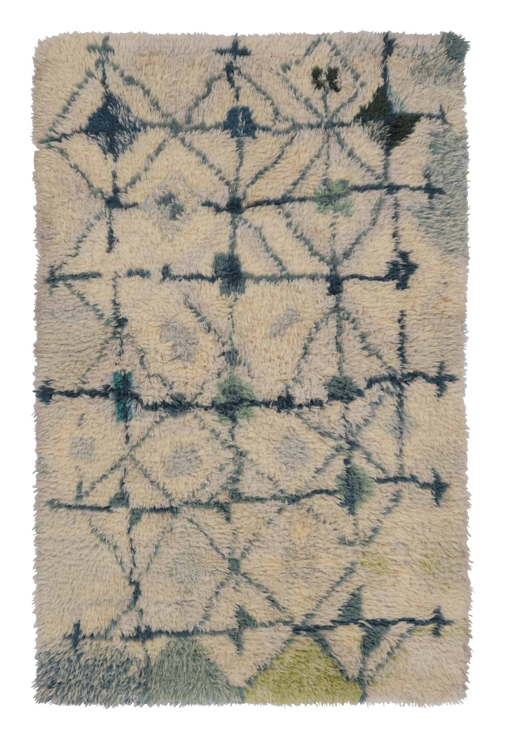 Vintage Swedish Rya Rug