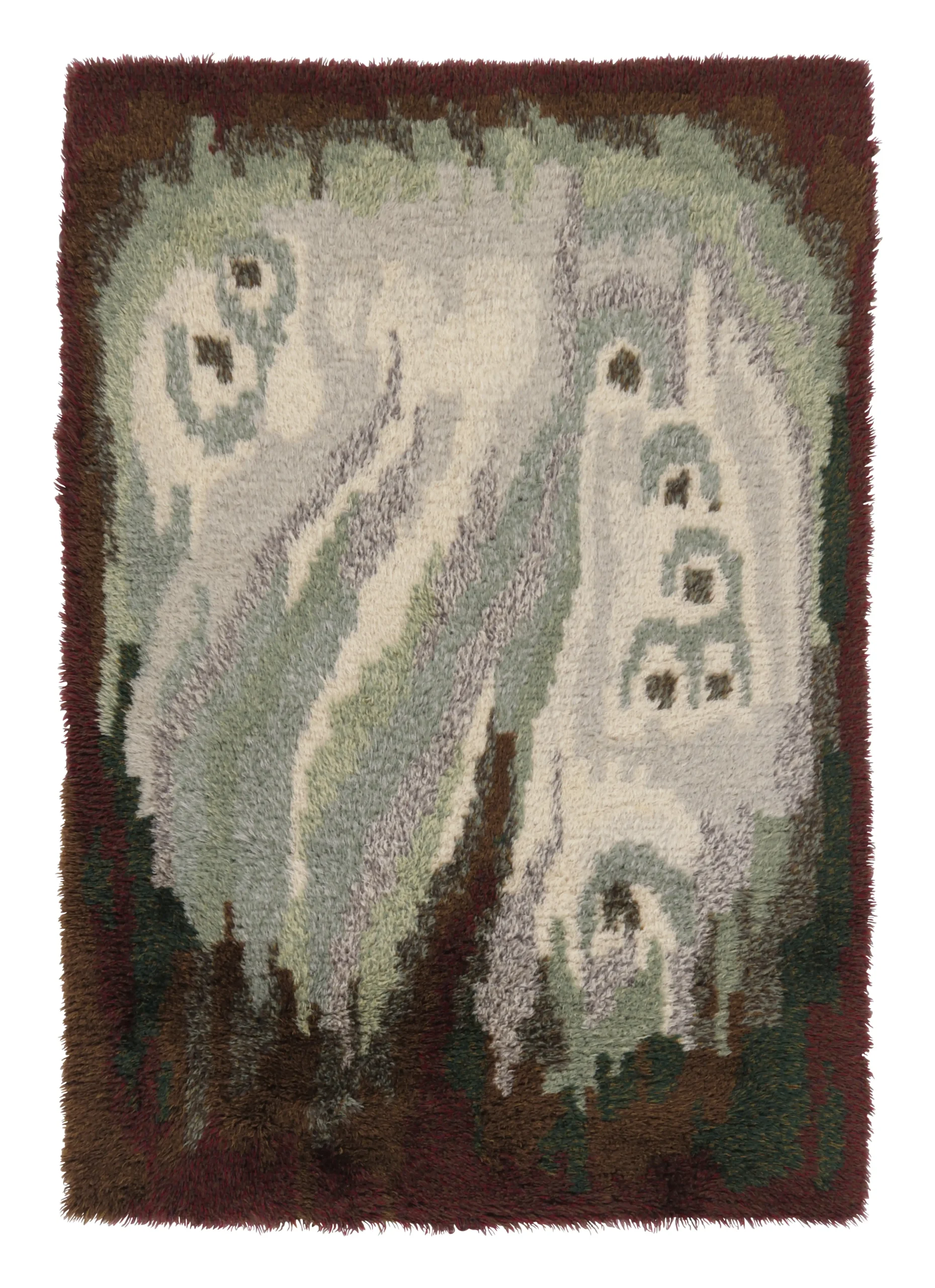 Vintage Swedish Rya Rug