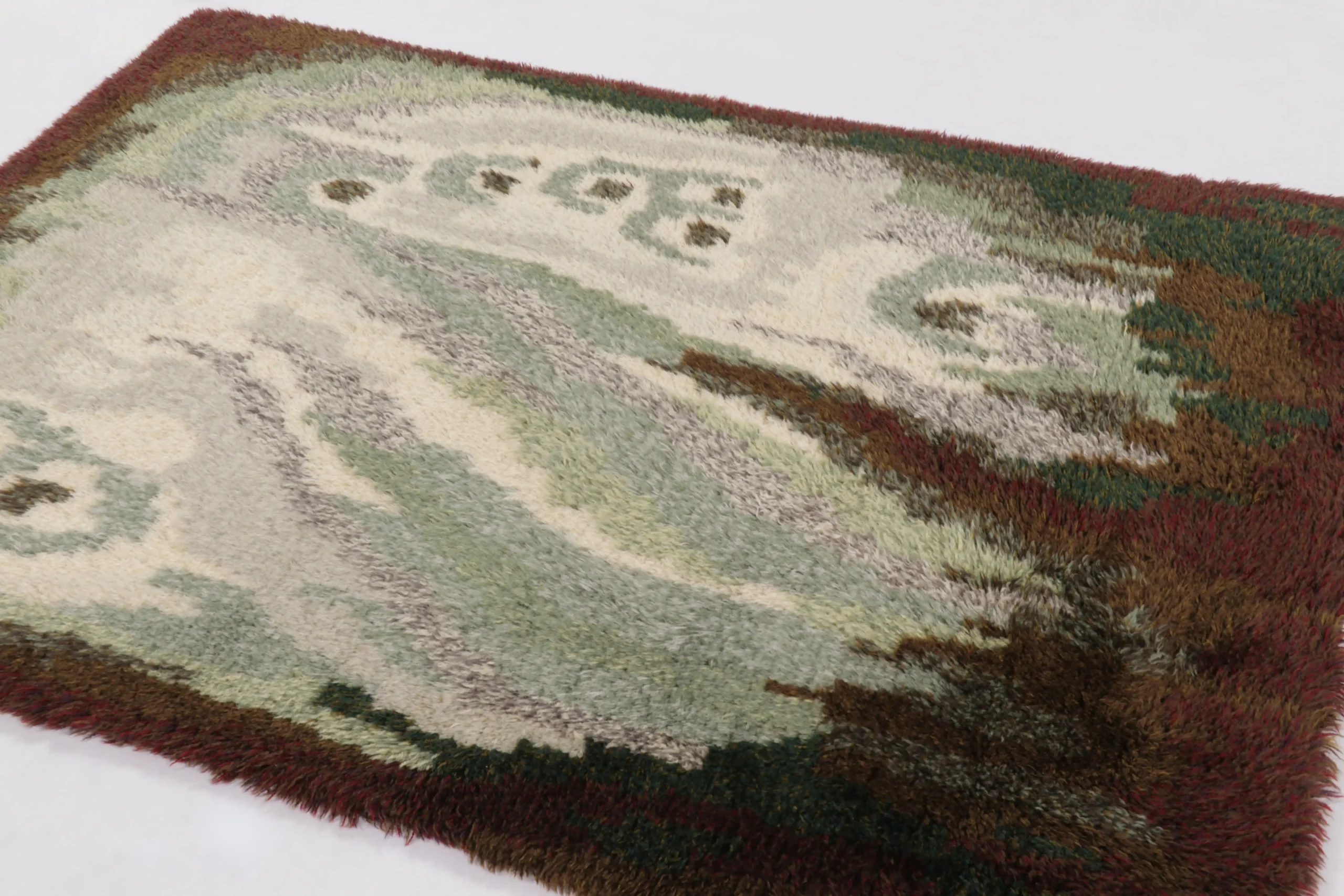 Vintage Swedish Rya Rug