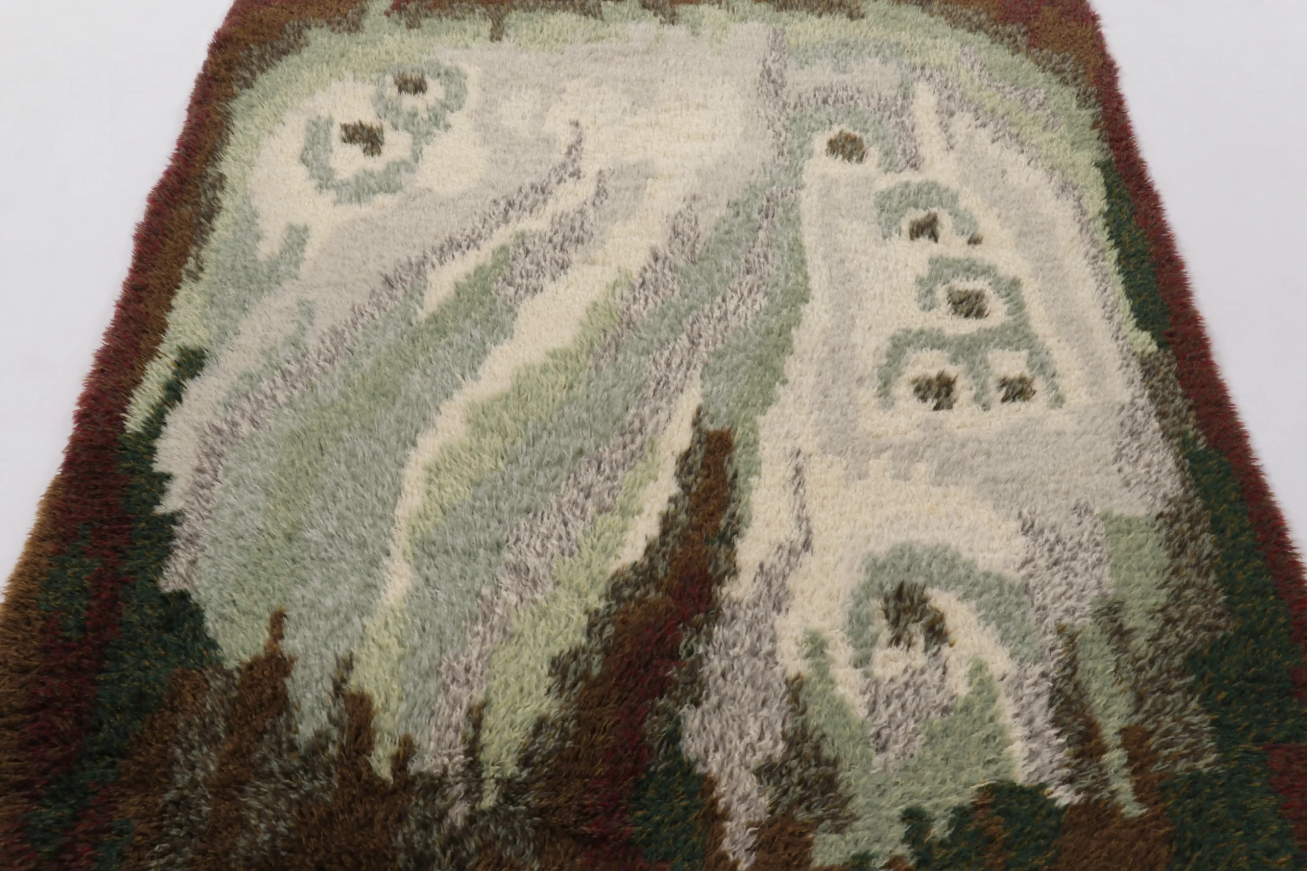 Vintage Swedish Rya Rug
