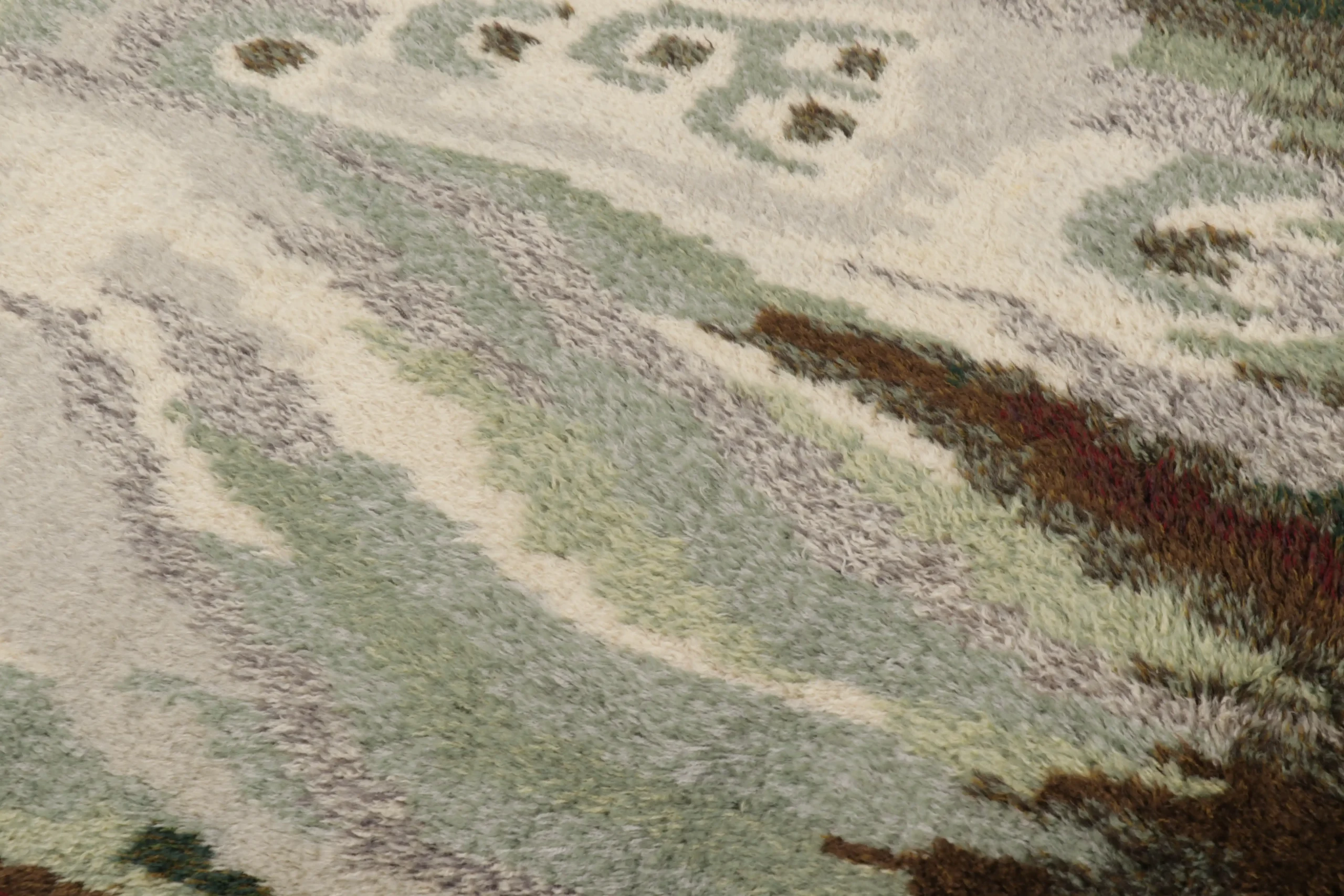 Vintage Swedish Rya Rug