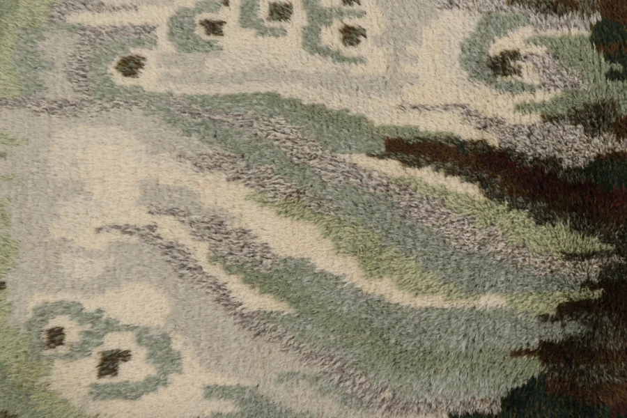 Vintage Swedish Rya Rug