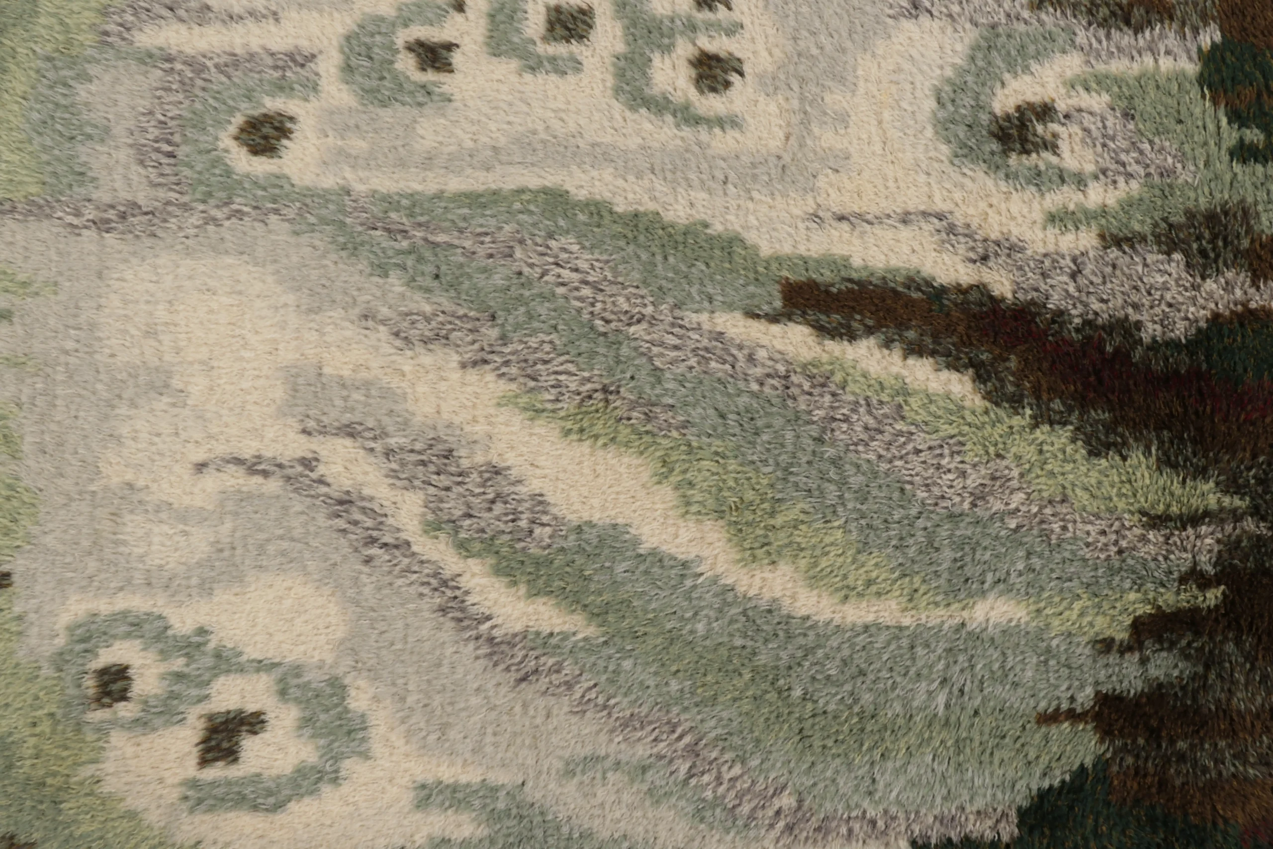 Vintage Swedish Rya Rug