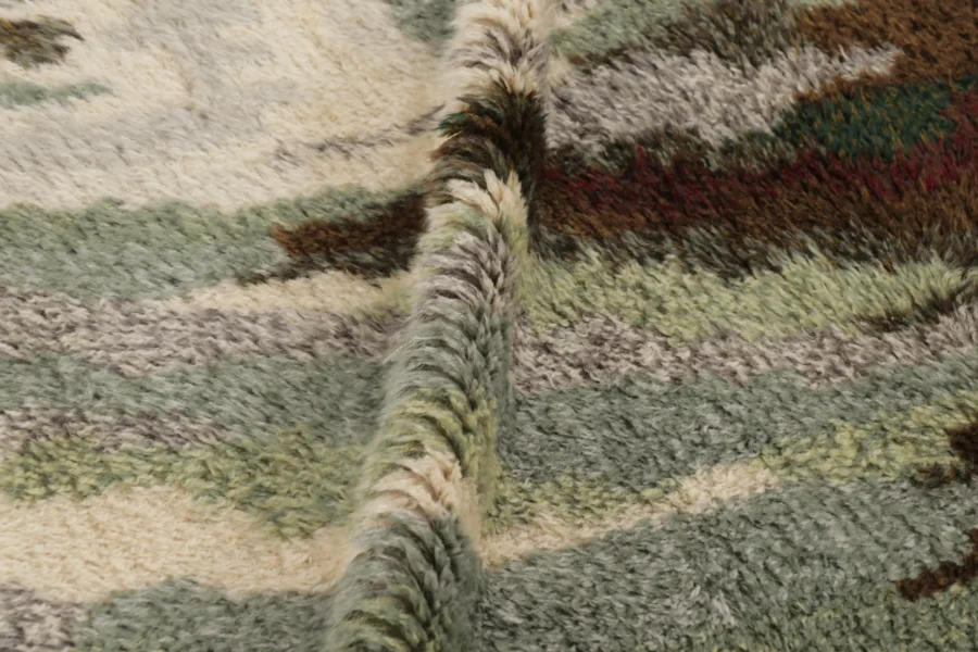 Vintage Swedish Rya Rug