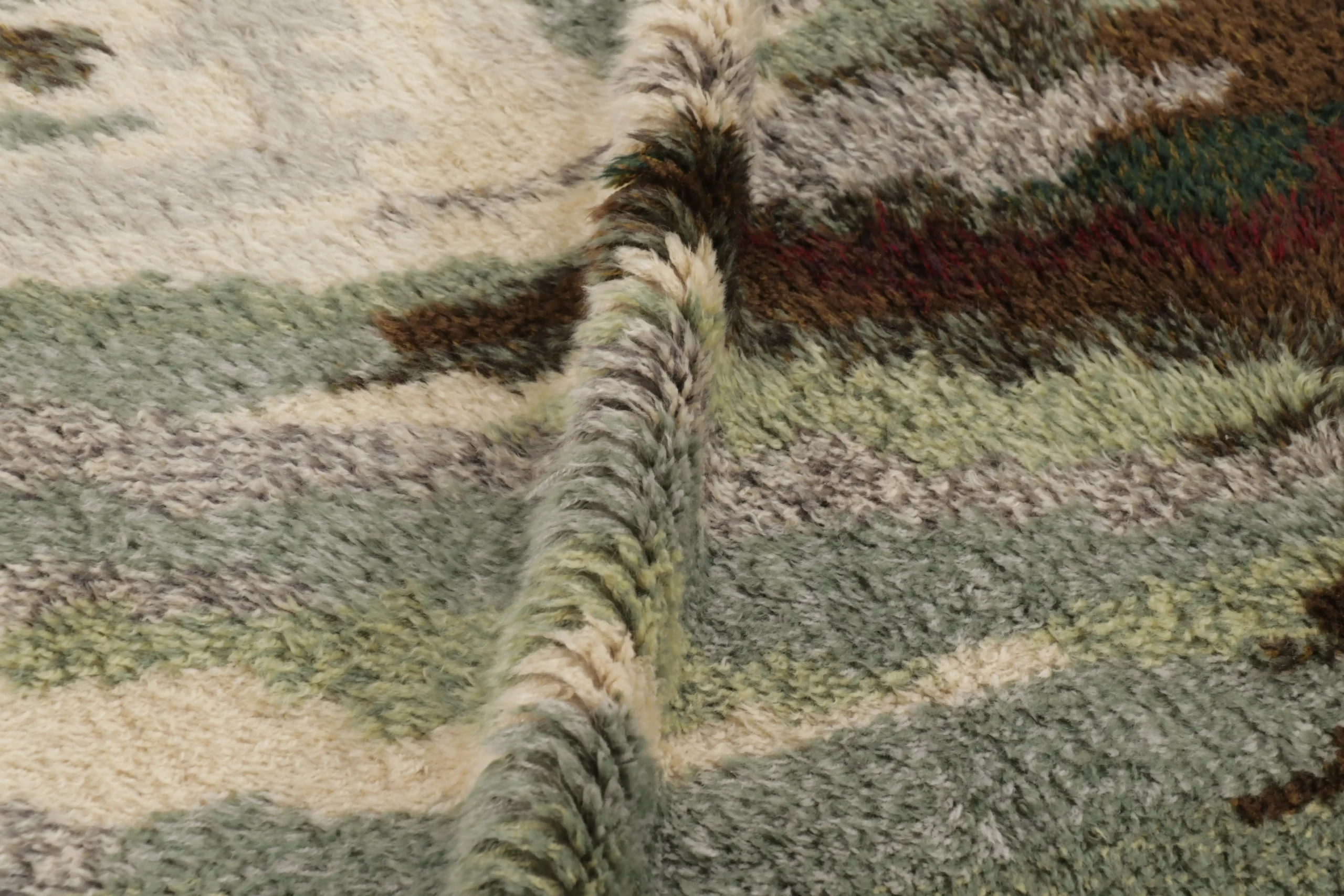 Vintage Swedish Rya Rug