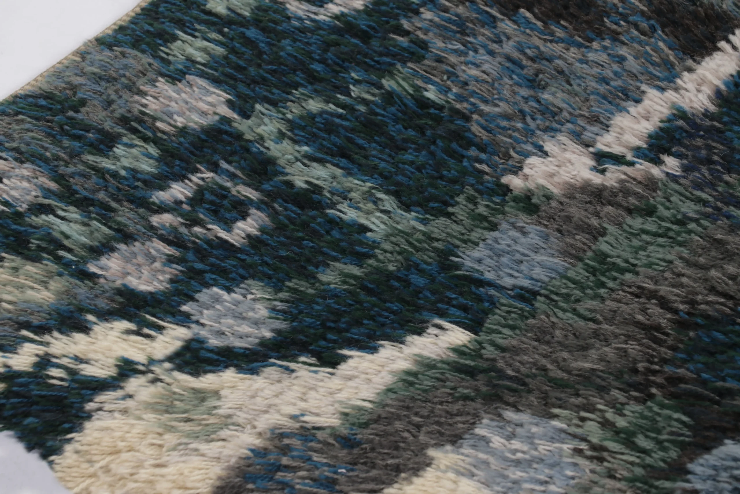 Vintage Swedish Rya Rug