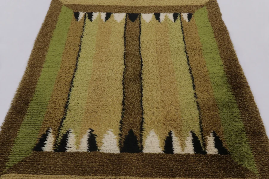 Vintage Swedish Rya Rug
