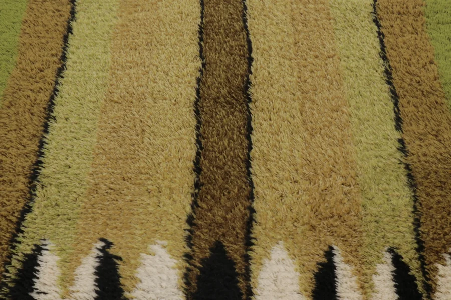 Vintage Swedish Rya Rug
