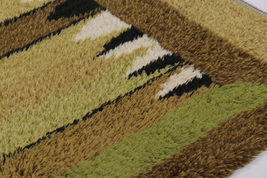 Vintage Swedish Rya Rug