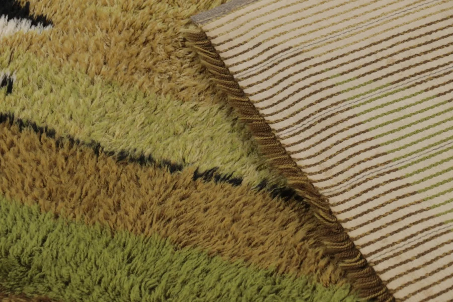 Vintage Swedish Rya Rug