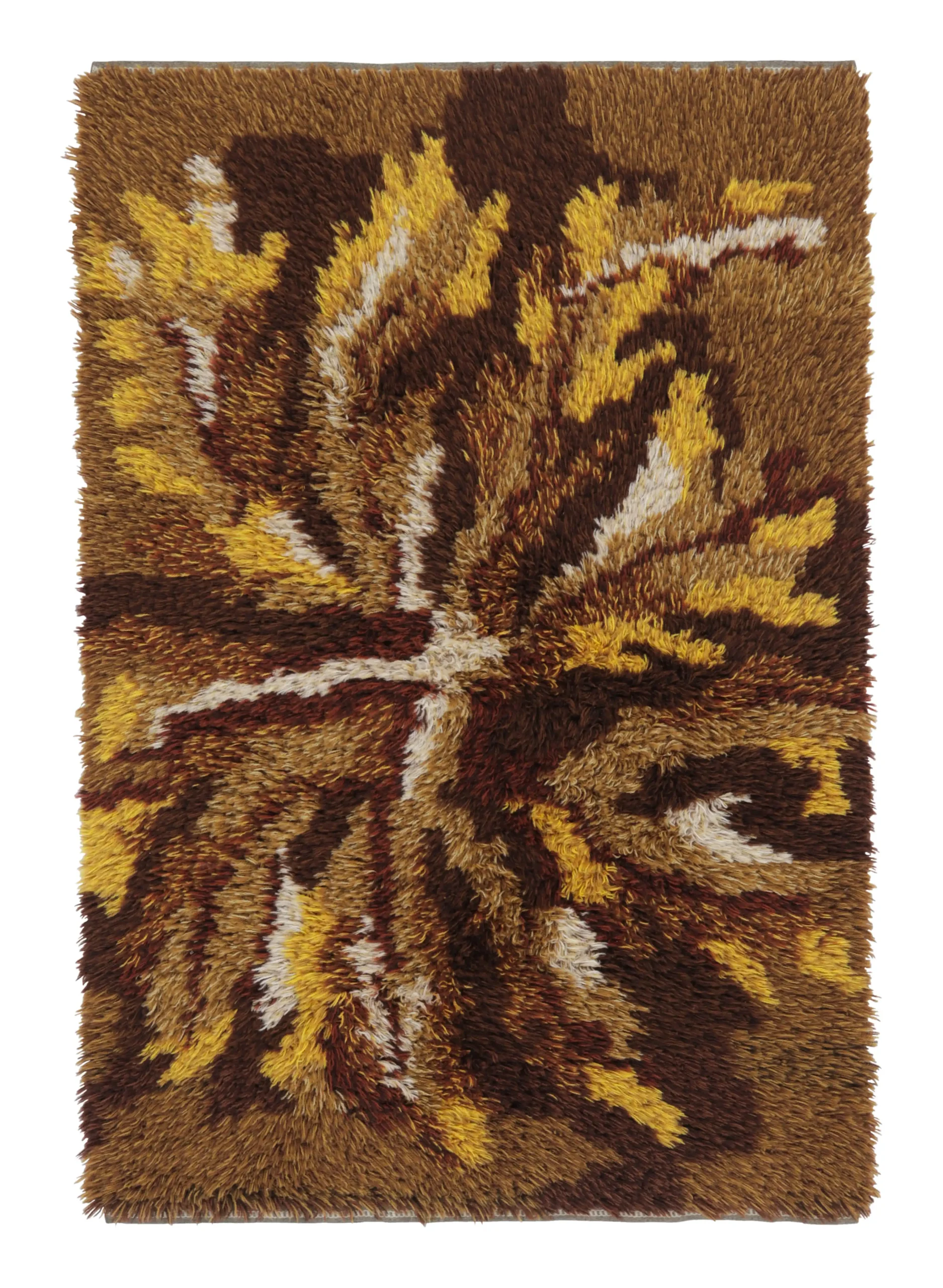 Vintage Swedish Rya Rug