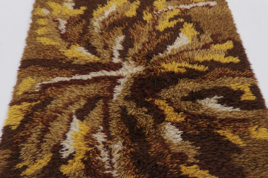 Vintage Swedish Rya Rug