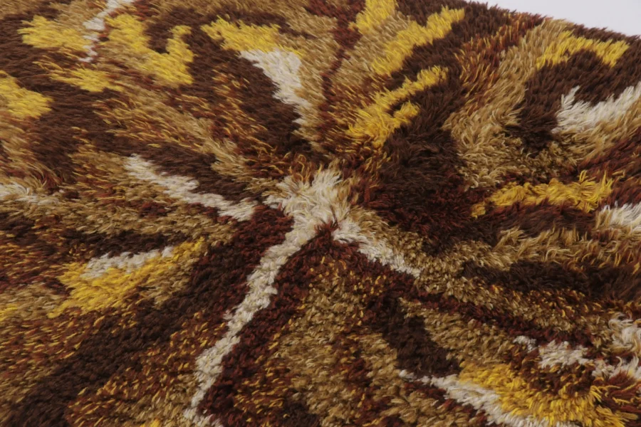 Vintage Swedish Rya Rug