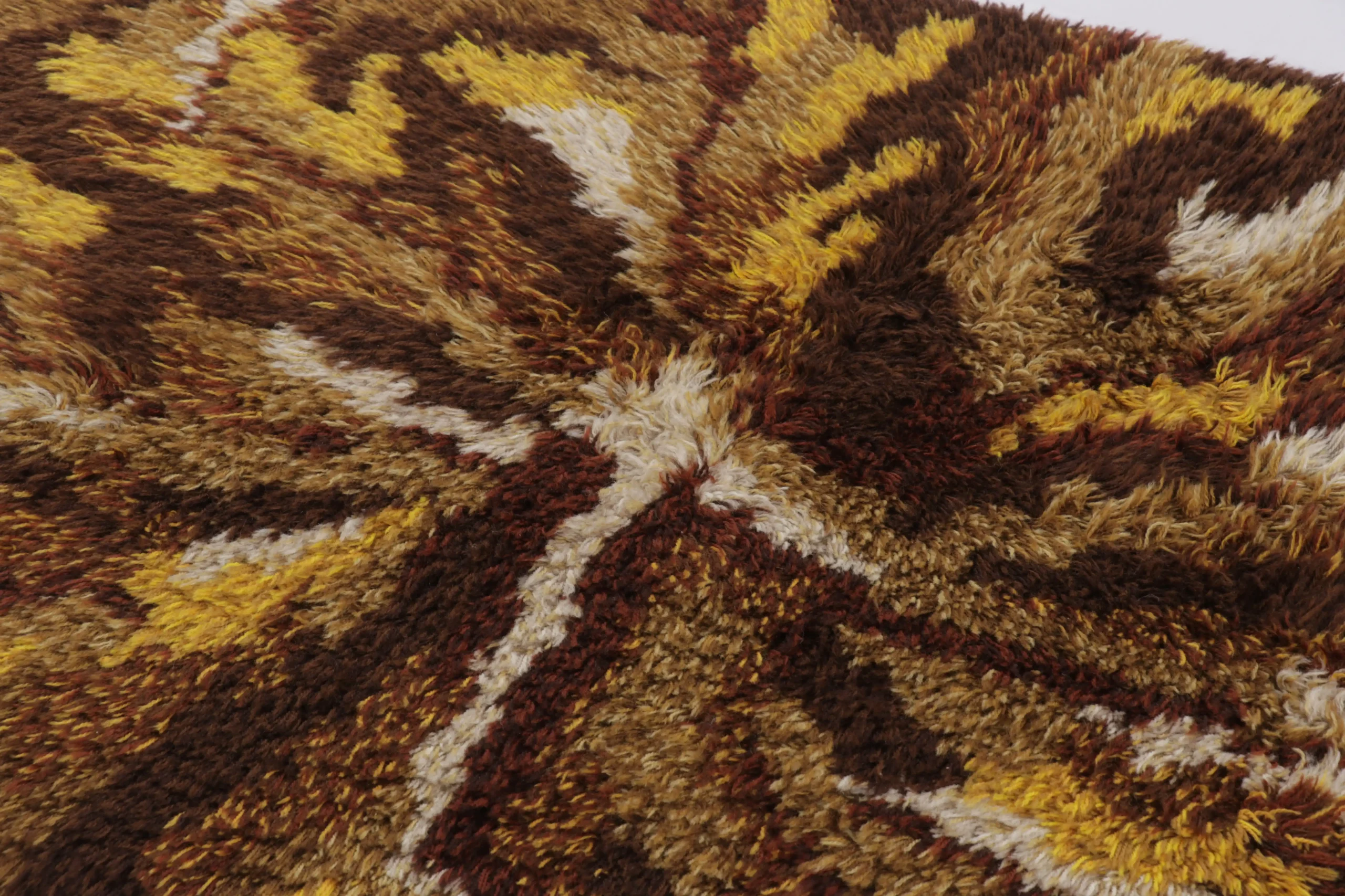 Vintage Swedish Rya Rug