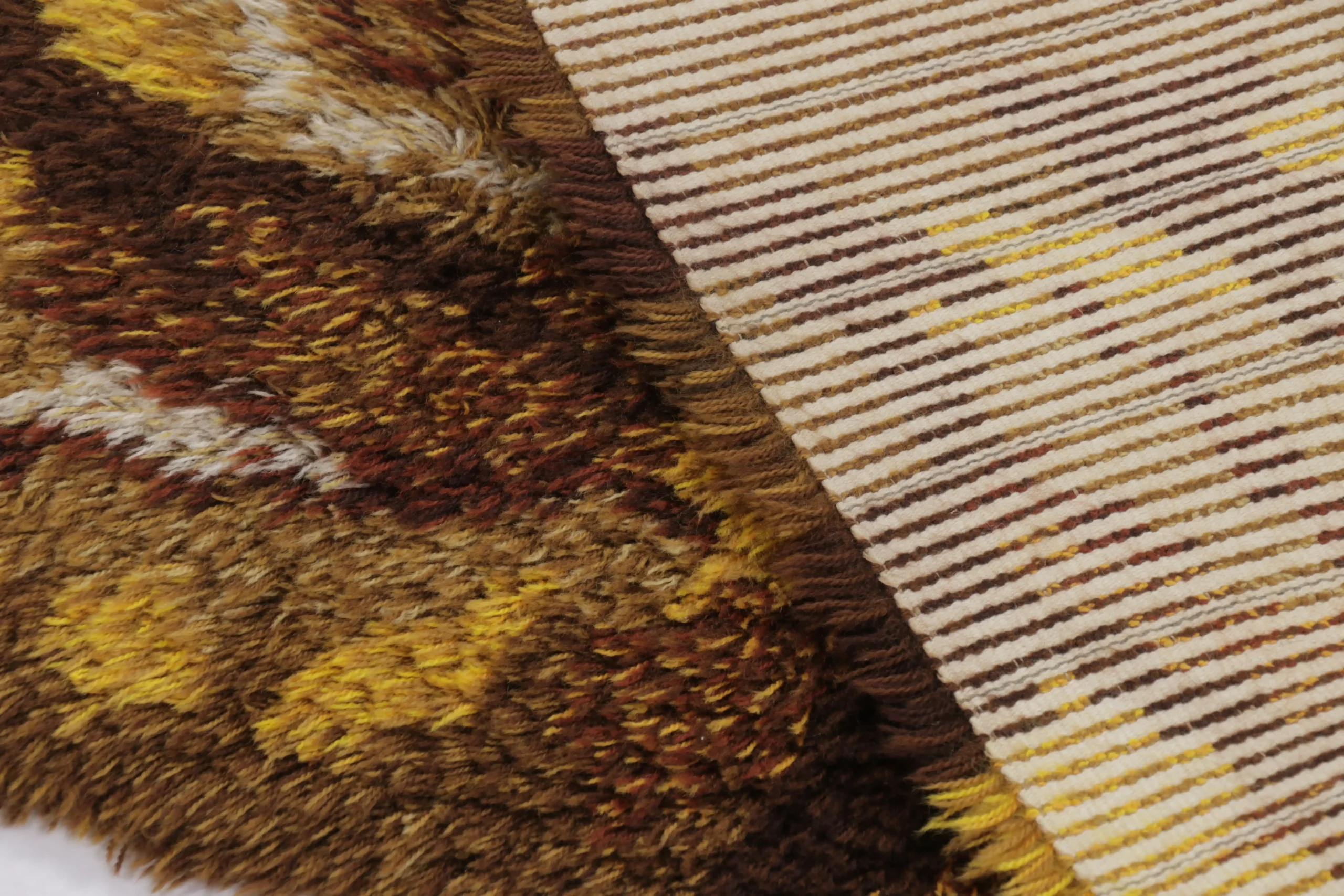 Vintage Swedish Rya Rug