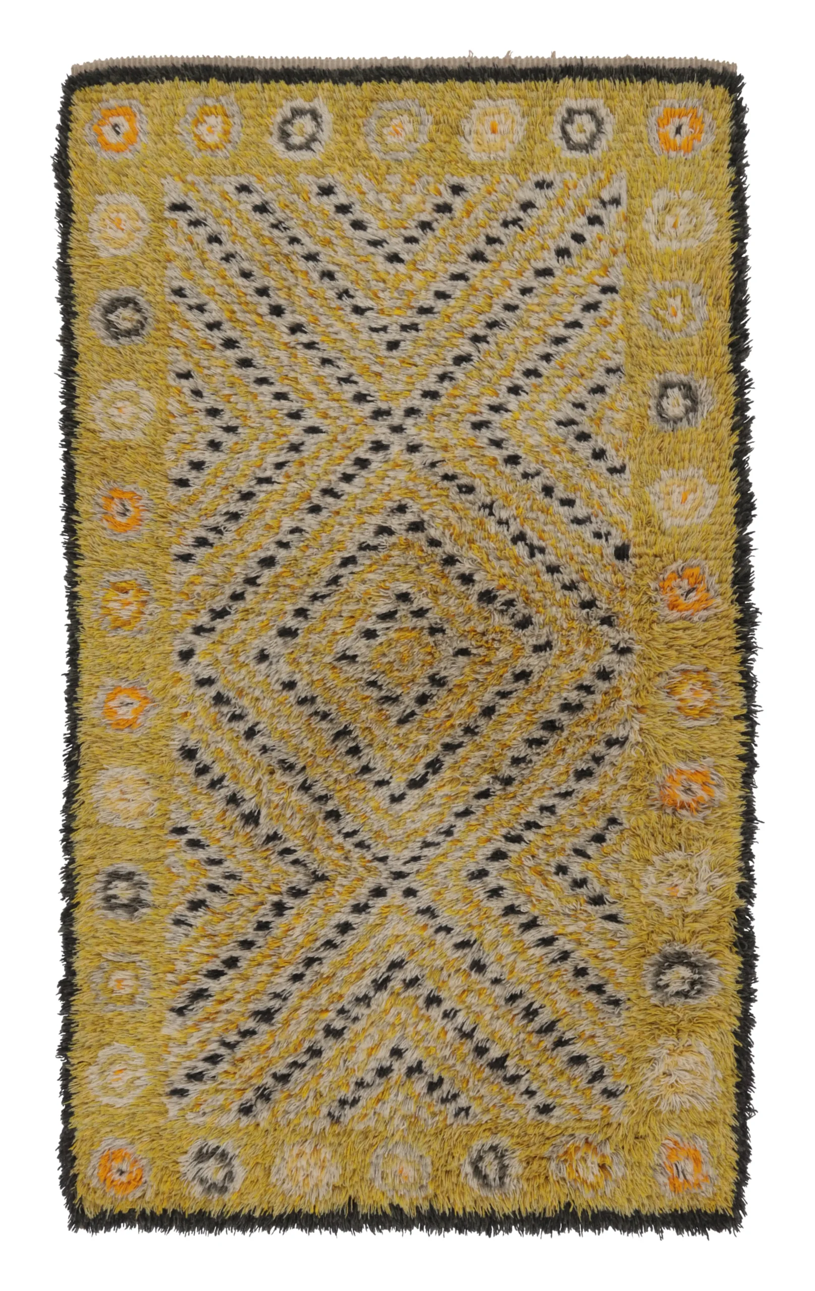 Vintage Swedish Rya Rug