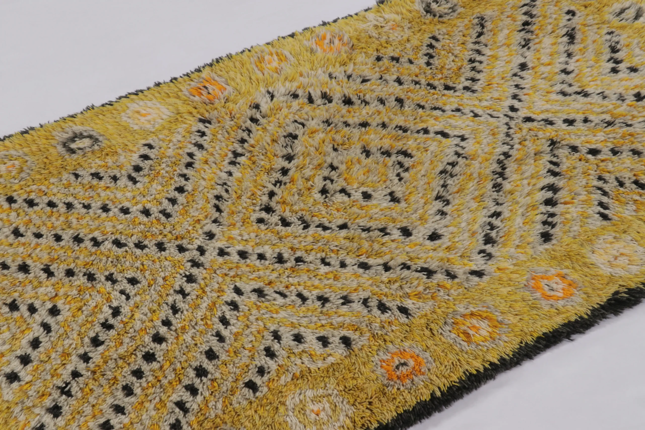 Vintage Swedish Rya Rug