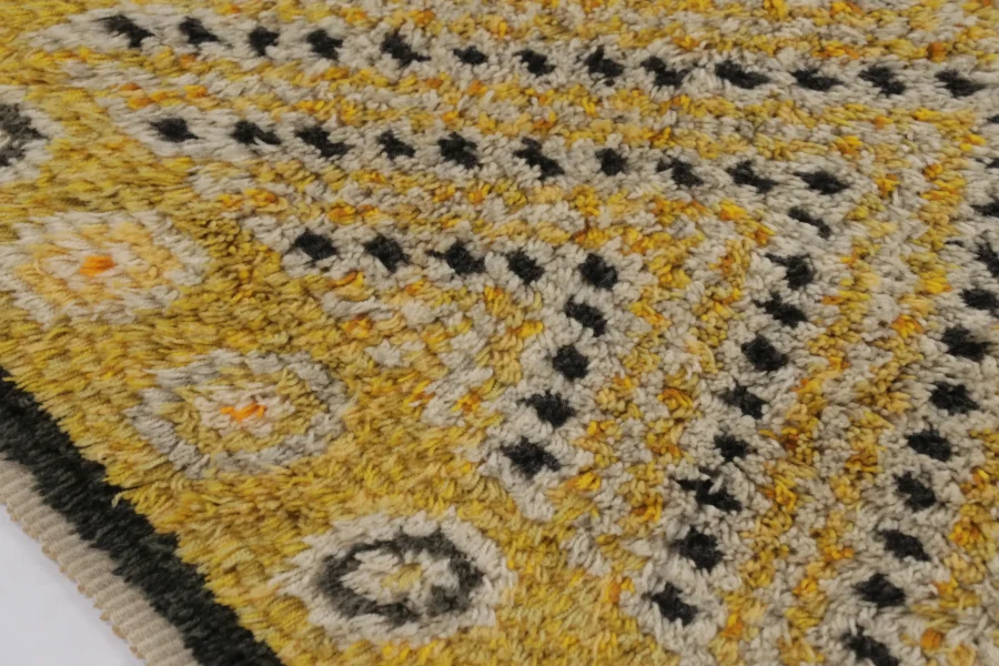 Vintage Swedish Rya Rug